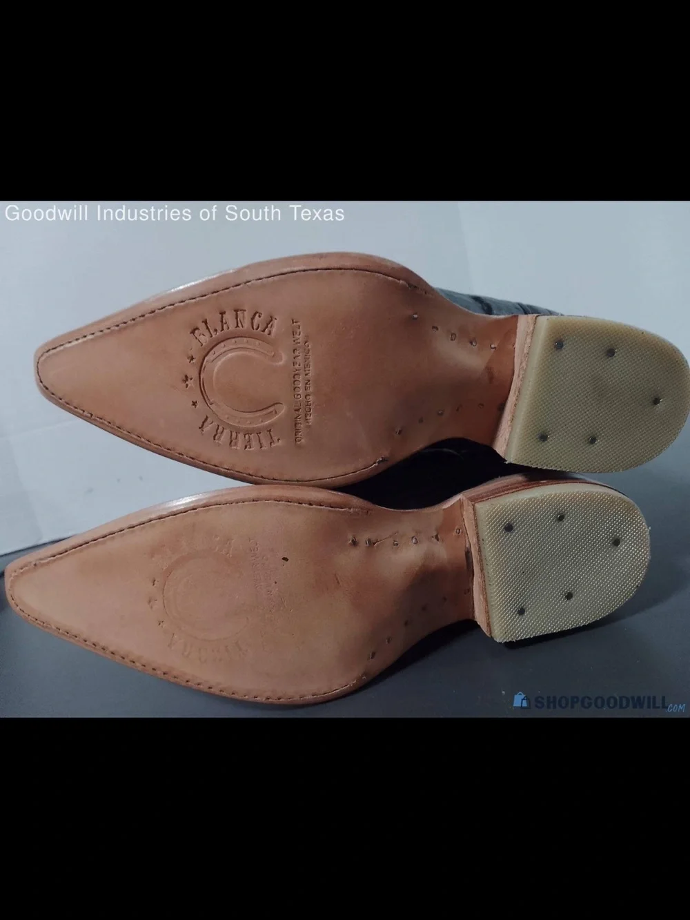 Kids Black Western Cowboy Boots with Brown Sole
